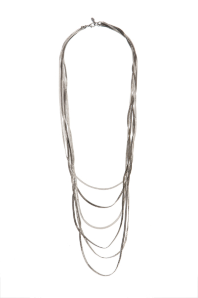 Six-Row Flat Chain Necklace