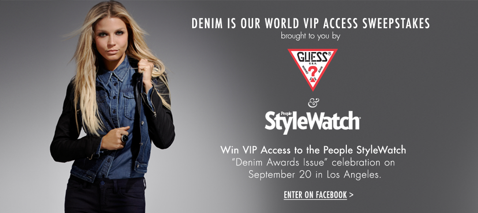 Denim is our world VIP access sweepstakes - enter on facebook