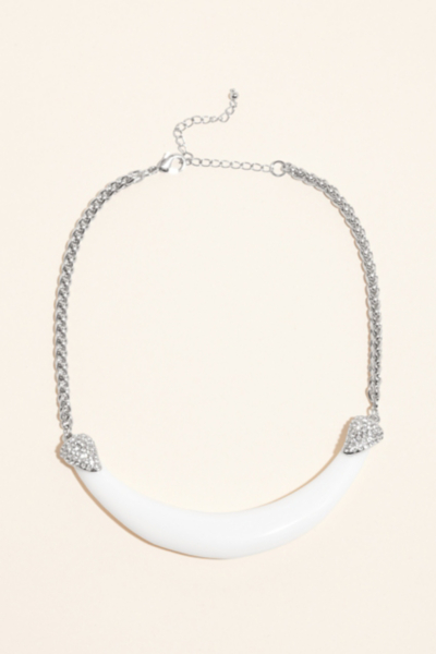 Bone and Pav Necklace