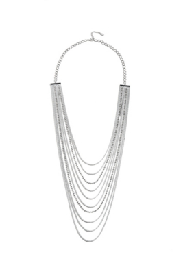 Silver-tone Long Necklace