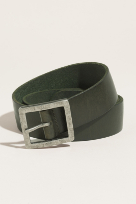 Basic Leather Silver-Tone Harness Belt