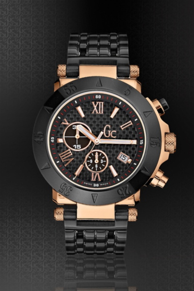Gc-1 Black/Rose Gold Timepiece