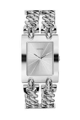 Stainless Steel Chain Bracelet Watch - Silver