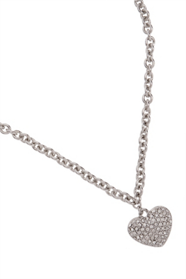Pave Heart Necklace