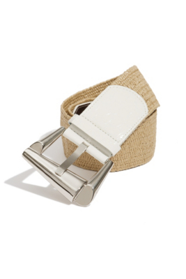Woven Straw Waist Belt