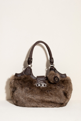 GUESS Lelah Satchel, BROWN