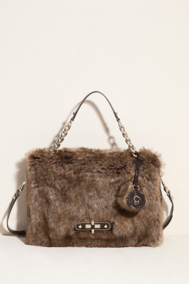 GUESS Lelah Large Top Handle Handbag, BROWN