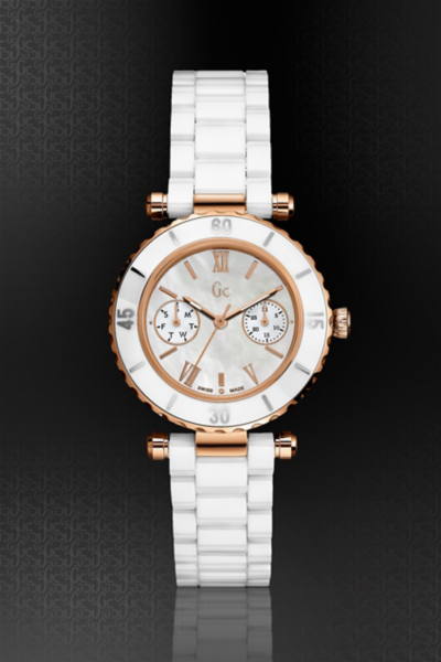 Gc DIVER CHIC White Ceramic Timepiece