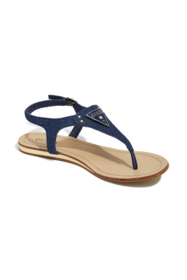 guess denim sandals