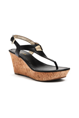 guess tan wedge sandals