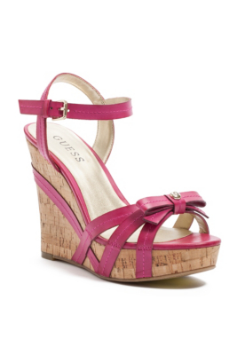 guess tan wedge sandals