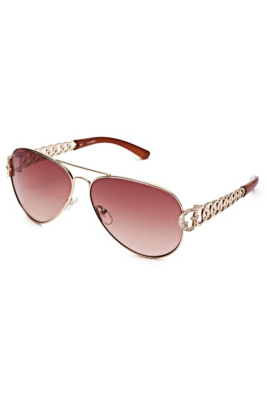 GUESS Women's ChainLink Aviator Sunglasses eBay