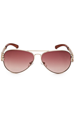 GUESS Women's ChainLink Aviator Sunglasses eBay