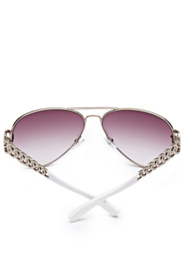 GUESSWomensChainLinkAviatorSunglasses