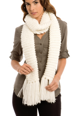 Popcorn Stitch Scarf $39
