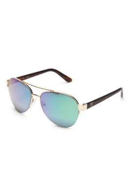 Guess Womens Semi Rimless Aviator Sunglasses Ebay 2919