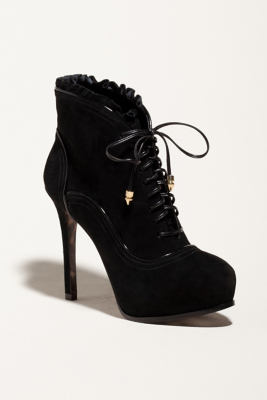 GUESS GIORGI BOOTIES, BLACK SUEDE
