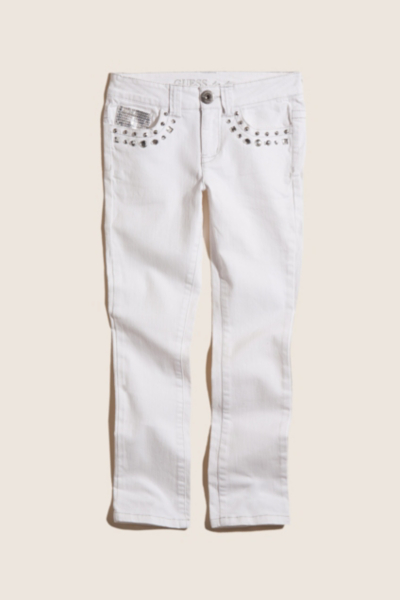 White Jeans with Jewels