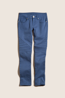GUESS Kids Girls Moto Foxy Jean, BLUE (7)