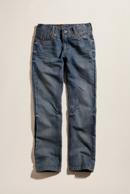 GUESS Kids Boys Ripped Lincoln Jeans - Mystic Wash, BLUE (8)