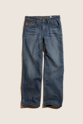 GUESS Kids Boys Rebel Jeans with Leather Trim, BLUE (20)