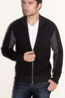 GUESS LongSleeve Dawson Sweater Full Zip eBay