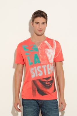 Artisan Short-Sleeve Slit-Neck Tee