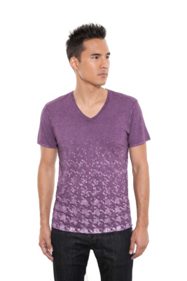 Gunnar Houndstooth V-Neck Tee
