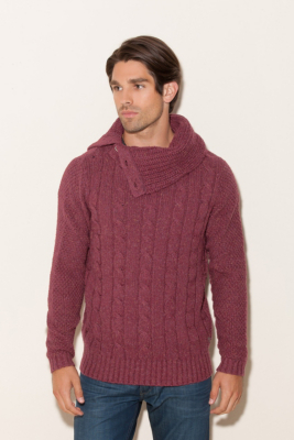 Radley Funnel-Neck Cabled Sweater