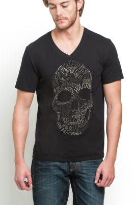 Type of Skull Basic V-Neck Tee