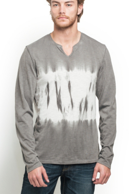 Tomlin Slub Jersey Slit-Neck Shirt
