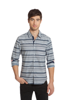 Summit Striped Long-Sleeve Shirt