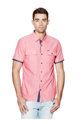 guess slim fit shirts