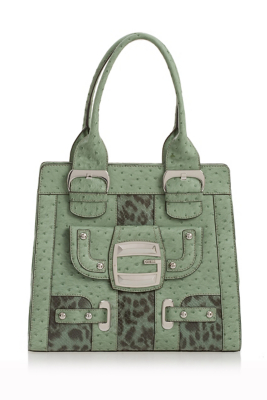 GUESS Kalina Jungle Satchel