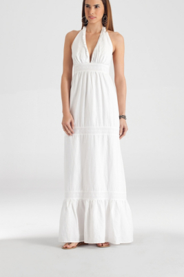 : Holly Linen Maxi Dress