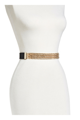 TripleRow Chain Leather Belt GUESS by Marciano