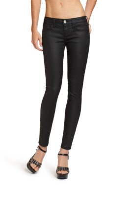 black coated jeggings