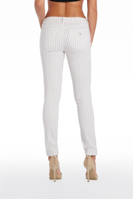 skinny striped trousers