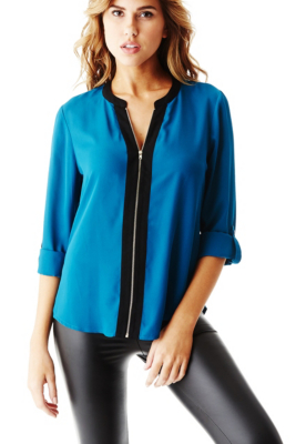 zip up shirts women's