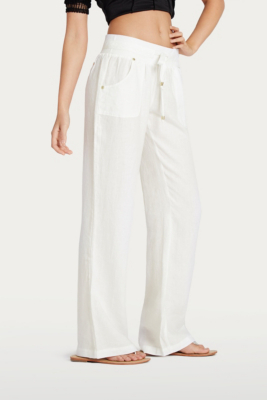 white guess pants