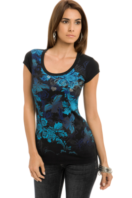 New Ombre Butterfly Tee
