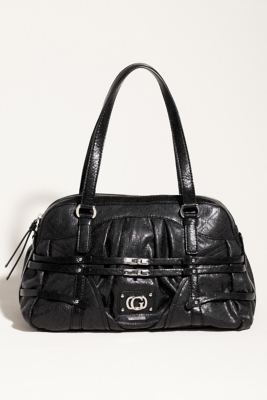 GUESS LIVELY SATCHEL, BLACK