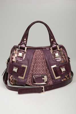 GUESS Lioness Box Bag, PURPLE