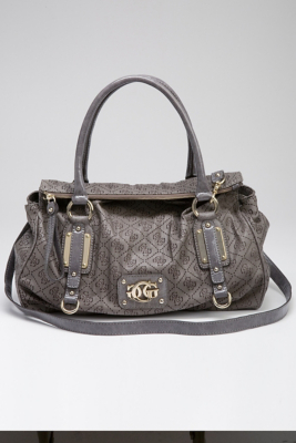 GUESS Brunette Satchel, GREY