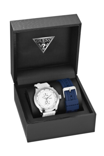 Dynamic Sport Watch Set with Two Interchangeable Straps
