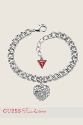Crystal Heart Charm Bracelet