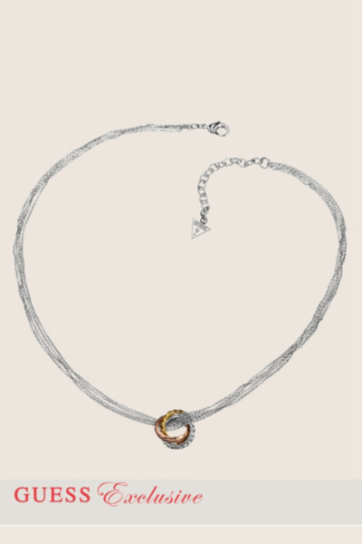 Triple Ring Mini Pendant Necklace