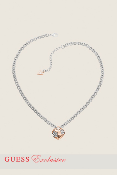 Mini Flower Heart Pendant Necklace