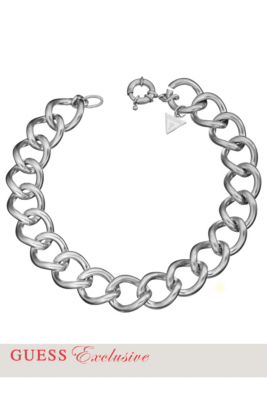 Silver-Tone Curb Chain Necklace