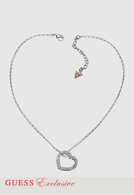 Open Pave Heart Necklace